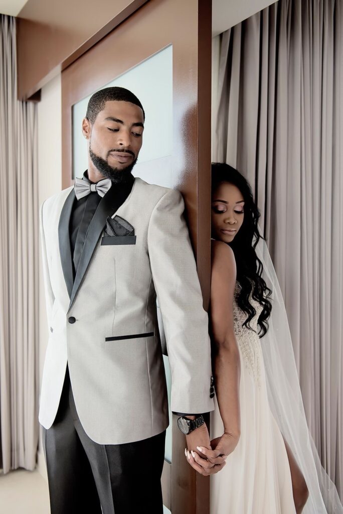 styled and bespoke wedding suit